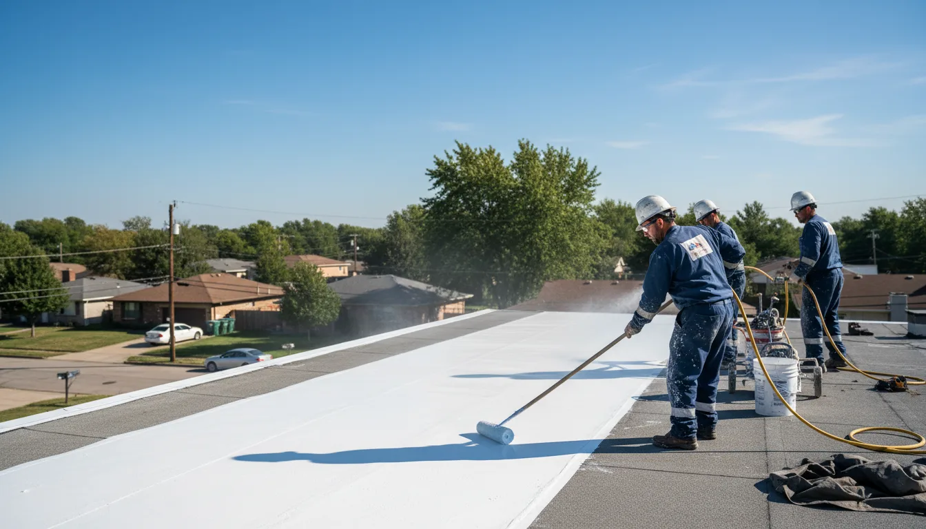 Commercial roof coating in Cherry Log, GA near me